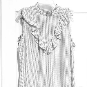 Who What Wear high neck sleeveless blouse